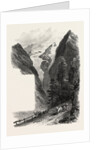 On the Stelvio Pass, the Alps, Italy,19th Century Engraving by Anonymous