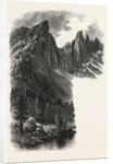 The Karer See and Caressa Alp, Karersee, Lago Di Carezza, Dolomites, South Tyrol, Italy by Anonymous