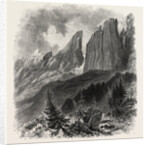 The Blattkogel, from the Sellajoch, Dolomites, South Tyrol, Italy by Anonymous
