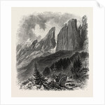 The Blattkogel, from the Sellajoch, Dolomites, South Tyrol, Italy by Anonymous