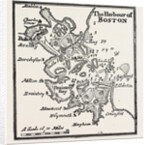Plan of the Harbour of Boston at the Beginning of the 18th Century by Anonymous