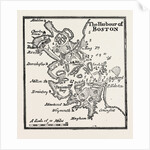 Plan of the Harbour of Boston at the Beginning of the 18th Century by Anonymous
