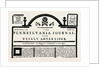 Facsimile of the Pennsylvania Journal on the Stamp Act. American Historical and Literary Curiosities by Anonymous