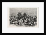 An Encampment of Mormon Converts in the Desert, North America by Anonymous