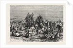 An Encampment of Mormon Converts in the Desert, North America by Anonymous