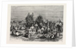 An Encampment of Mormon Converts in the Desert, North America by Anonymous