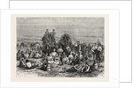 An Encampment of Mormon Converts in the Desert, North America by Anonymous