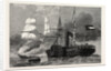 The Nashville Destroying a Federal Merchantman, American Civil War by Anonymous