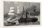 The Nashville Destroying a Federal Merchantman, American Civil War by Anonymous