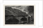 Gunboats Passing Vicksburg, American Civil War by Anonymous