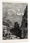 View in Utah: Temple of the Virgin Mu-Koon-Tu-Weap Valley by Anonymous