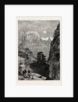 View in Utah: Temple of the Virgin Mu-Koon-Tu-Weap Valley by Anonymous