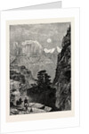 View in Utah: Temple of the Virgin Mu-Koon-Tu-Weap Valley by Anonymous