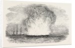 Explosion of the Portuguese Frigate Donna Maria II at Typa by Anonymous