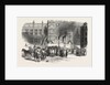 Fire in the Clock Tower of the New Houses of Parliament, London by Anonymous
