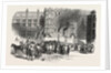 Fire in the Clock Tower of the New Houses of Parliament, London by Anonymous