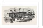 Launch of the Marion Macintyre, and Part of the Ship Iron Frame, at Messrs Jordan and Getley's Building Yard Liverpool by Anonymous