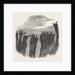 Climbing the Mont Blanc: The Party Crossing the Glacier Des Bossons, Alps, French Alps, France by Anonymous