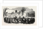 Fire at Kroll's Gardens, Berlin, Germany by Anonymous