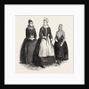 Costumes on the Island of Funen, Denmark: Confirmation Dress, Bridal Dress, Fisherman's Wife by Anonymous