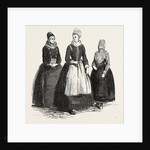 Costumes on the Island of Funen, Denmark: Confirmation Dress, Bridal Dress, Fisherman's Wife by Anonymous