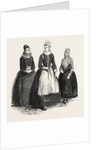 Costumes on the Island of Funen, Denmark: Confirmation Dress, Bridal Dress, Fisherman's Wife by Anonymous