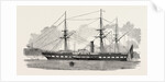 The Turkish Steam Frigate Feiza Baari at Southampton by Anonymous