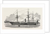 The Turkish Steam Frigate Feiza Baari at Southampton by Anonymous