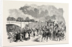 Ascot Races, 1851, Sketch on the Road, Staines Bridge, UK, Horse Racing, Equestrian by Anonymous