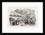 Ascot Races, 1851, Sketch on the Road, Staines Bridge, UK, Horse Racing, Equestrian by Anonymous