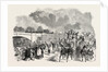 Ascot Races, 1851, Sketch on the Road, Staines Bridge, UK, Horse Racing, Equestrian by Anonymous