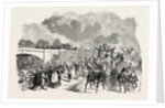 Ascot Races, 1851, Sketch on the Road, Staines Bridge, UK, Horse Racing, Equestrian by Anonymous