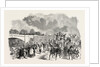 Ascot Races, 1851, Sketch on the Road, Staines Bridge, UK, Horse Racing, Equestrian by Anonymous