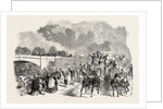 Ascot Races, 1851, Sketch on the Road, Staines Bridge, UK, Horse Racing, Equestrian by Anonymous