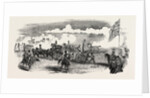 British Royal Horse Artillery, Battery in Action by Anonymous