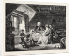 Exhibition of the British Institution, the Grace; Saying a Prayer Before Dinner by Anonymous