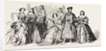 Costumes Worn by the Countess of Strathmore, Lady Adeliza Fitzalan Howard, Mrs. Daniell, Baron Brunnow, Baroness Brunnow by Anonymous