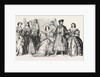 Costumes Worn by the Countess of Strathmore, Lady Adeliza Fitzalan Howard, Mrs. Daniell, Baron Brunnow, Baroness Brunnow by Anonymous