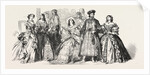 Costumes Worn by the Countess of Strathmore, Lady Adeliza Fitzalan Howard, Mrs. Daniell, Baron Brunnow, Baroness Brunnow by Anonymous