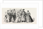 Costumes Worn by the Countess of Strathmore, Lady Adeliza Fitzalan Howard, Mrs. Daniell, Baron Brunnow, Baroness Brunnow by Anonymous