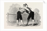 Old English Sports at Saville House, Leicester Square, London: Westmoreland Wrestling the Hold by Anonymous