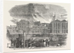 Destructive Fire at Hibernia Wharf, Southwark, London by Anonymous