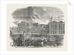 Destructive Fire at Hibernia Wharf, Southwark, London by Anonymous