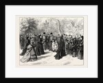 The Fete Napoleon at Chislehurst: Reception of the Visitors by the Ex-Empress Eugenie in the Garden of Camden Place by Anonymous