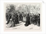 The Fete Napoleon at Chislehurst: Reception of the Visitors by the Ex-Empress Eugenie in the Garden of Camden Place by Anonymous