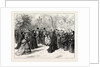 The Fete Napoleon at Chislehurst: Reception of the Visitors by the Ex-Empress Eugenie in the Garden of Camden Place by Anonymous