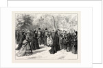 The Fete Napoleon at Chislehurst: Reception of the Visitors by the Ex-Empress Eugenie in the Garden of Camden Place by Anonymous