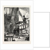 A Scene Painter's Studio: Preparing for Christmas, Sketched at the Haymarket Theatre, London by Anonymous