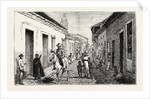 Views in Santiago De Cuba: A Street View in the Town, Cuba by Anonymous