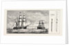 Admiral Schomberg's Proposed New Rig for Men-of-War: A, Lower Mast. B, Trysail Mast. C, Lower Yard. D, Lower Topsail Yard. E, Upper Topsail Yard. F, Topmast Fidded Abaft. G, Plan of Trussel Trees Enlarged. H, H, Fids of Top and Trysail Masts. by Anonymous